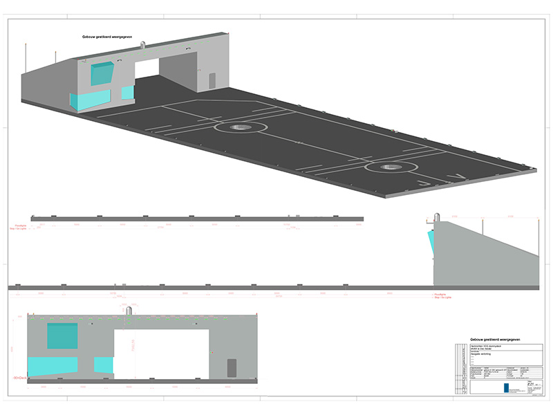 MVK De Kooy Den Helder 3D tekening van gebouw Dummydeck